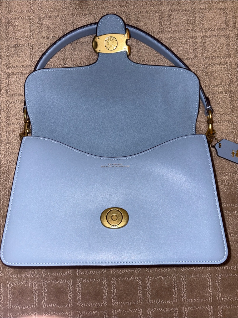 Coach Tabby Shoulder Bag in Bluebell with matching Coach Essential wallet - Picture 6 of 16